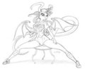 COMMISSION - Sport Fan Dragoness Nar'Thex 