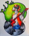 Red Rob-coon by drkdragonrage