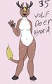 Wolf deer hybrid $5 by RavePartycat