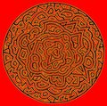 Swirly Sphere - Red/Yellow/Black