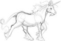 Unicorn quick sketch by Larthan