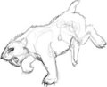Smilodon Fatalis (Quick Sketch) by Larthan