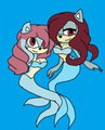 Aqua and her Mom  by lunathewolf321