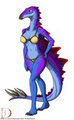 Stego Girl in a Bikini by TITANOSAUR
