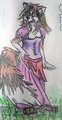 Gypsy Raccoon - anthro version (colored sketch) by Mojave