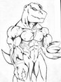 Rex (Realistic Anthro) by KaWaiiUtachiDragos