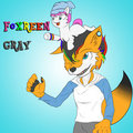 Foxreen Gray (art trade) by MishiranuiSan