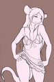 Sexy Flower Rat by EmpressAzira
