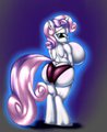 Like What You See? (Panties only, massive chest version) by Shello