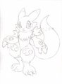 Chibi renamon (sketch)
