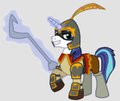 Shining Armor as Sir Galleth Cooper