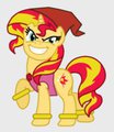 Sunset Shimmer as Mz. Ruby