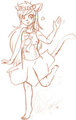 Nicolette in her wedding dress by Desphiria