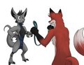 Getting the leash! by TobyRave