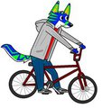 riding my bike colored 