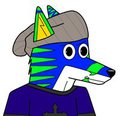 my new hat colored 