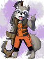 Rocket Raccoon by Sakusaya2