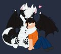 Wolf Dragon Hugs