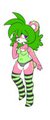 black n green stockings by Bonbonbuu