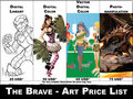 Art price list