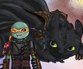 Mikey and Toothless