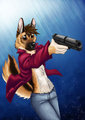 German Shepherd Police Dog