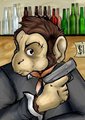 chimpanzee by Ritka