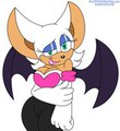 Rouge - Happy Looking Bat by Habbodude