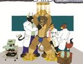 galen among evil scientists  by LupusSignatus