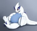 Full and Happy Lugia by WaffleFox