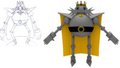 Mecha King - Sketch and 3D Model
