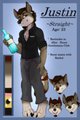 Justin character sheet