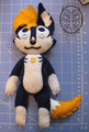 Husky "Flat" Plushie Commission by DragonGoddess
