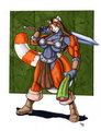 red panda barbarian by wolfgangcake