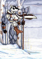 the barbarian badger by wolfgangcake
