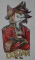 Dustan DaFox Conbadge  by DustanDaFox