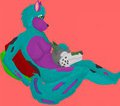 Relaxing on a warm lap