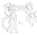 water gun fight