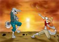 Sunset heroes by Fuffy