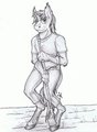 Colt in the Field (B&W) by Greenhoof