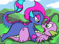 Going somewhere Spike! by PandaMouse