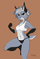 Punk Lynx Girl by fluffKevlar