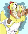 Raspberrying a roo tummy BY Kiffinsoftpaw