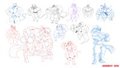 Female Muscle Fur Sketch Dump. by Atariboy