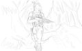 My fursona (rough sketch)  by Cye