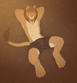 Relaxing Lion