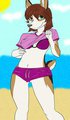 Beach fun Rosey by joykill