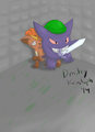 Gengar and Princess Vulpix by Dadgunnulf