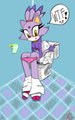 Blaze the cat on toilet by GoldnPurpleGun