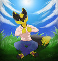 Nero Basking In The Sun by Fizzyfoxy